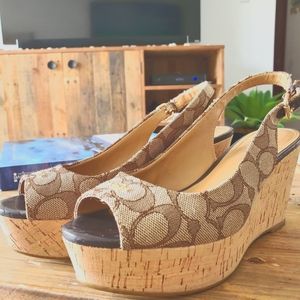 Coach Monogram Wedge